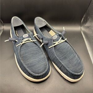 Hey Dude Wendy Stretch Sox Navy Women’s Size 11 Slip On Shoes 41878-410